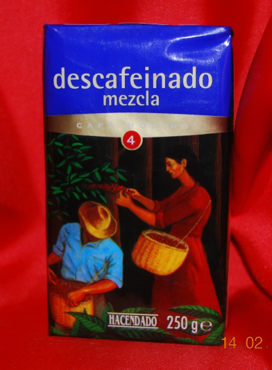 Hacendado Descafeinado Mezcla 500 г, молотый, без кофеина