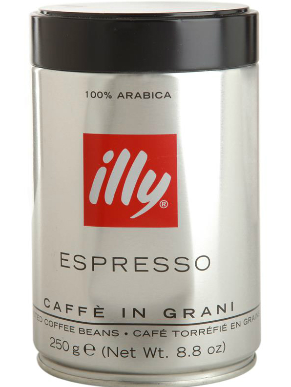 Illy Espresso Dark 250 г, в зернах, банка
