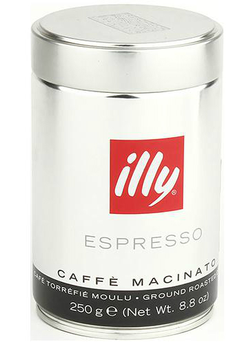 Illy Espresso Dark 250 г, молотый, банка