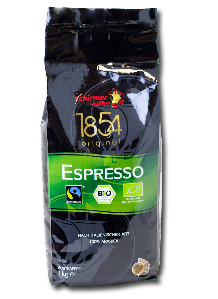 Schirmer Kaffee Bio Cafe Espresso 1 кг, в зернах